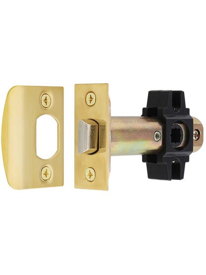Tubular Latch in Polished Brass.